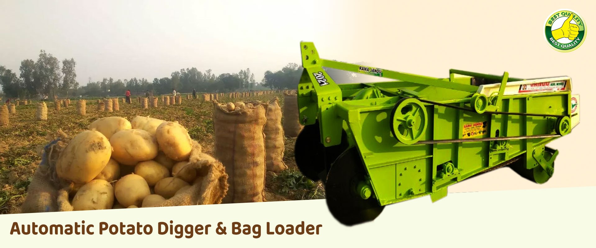 Automatic Potato Digger & Bag Loader Slide